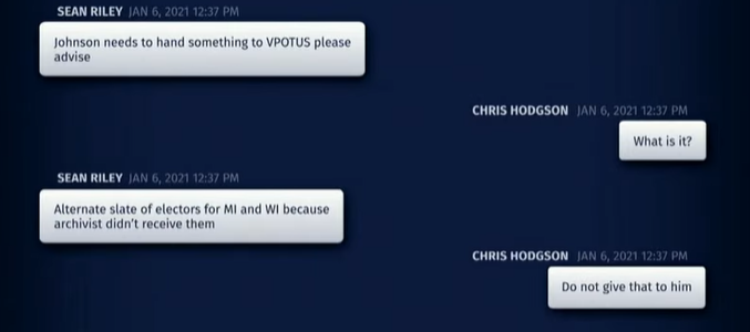 Ron Johnson aide texts